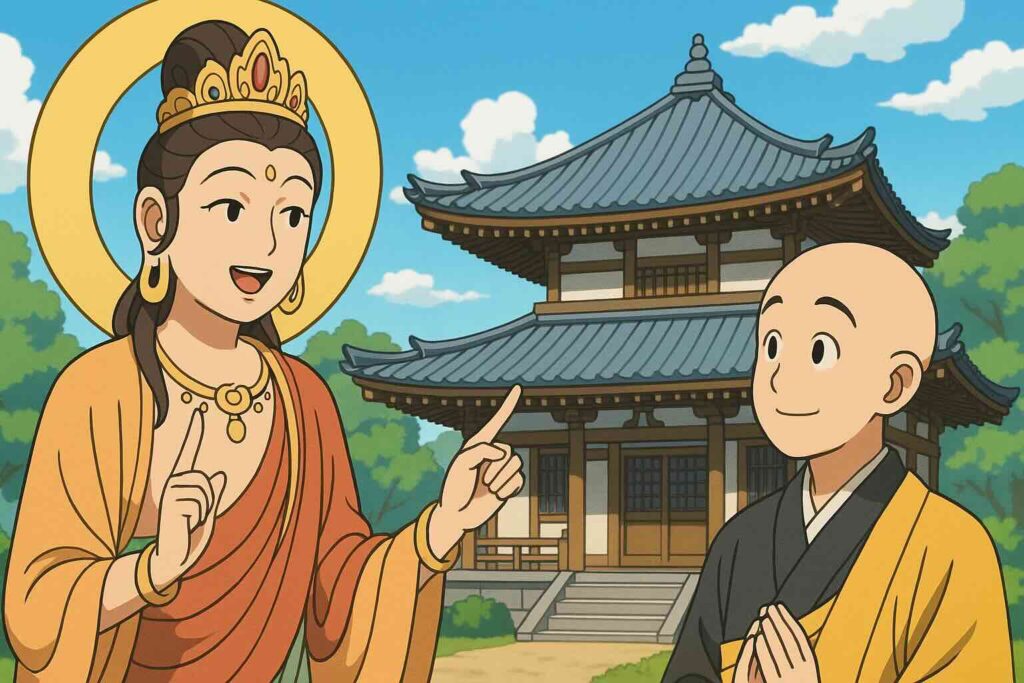 ポケット語学の特徴を語る菩薩