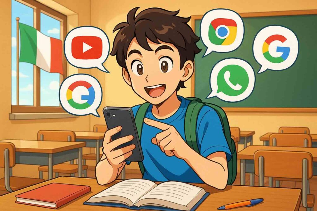 praktikaと他の英語アプリを比較している学生