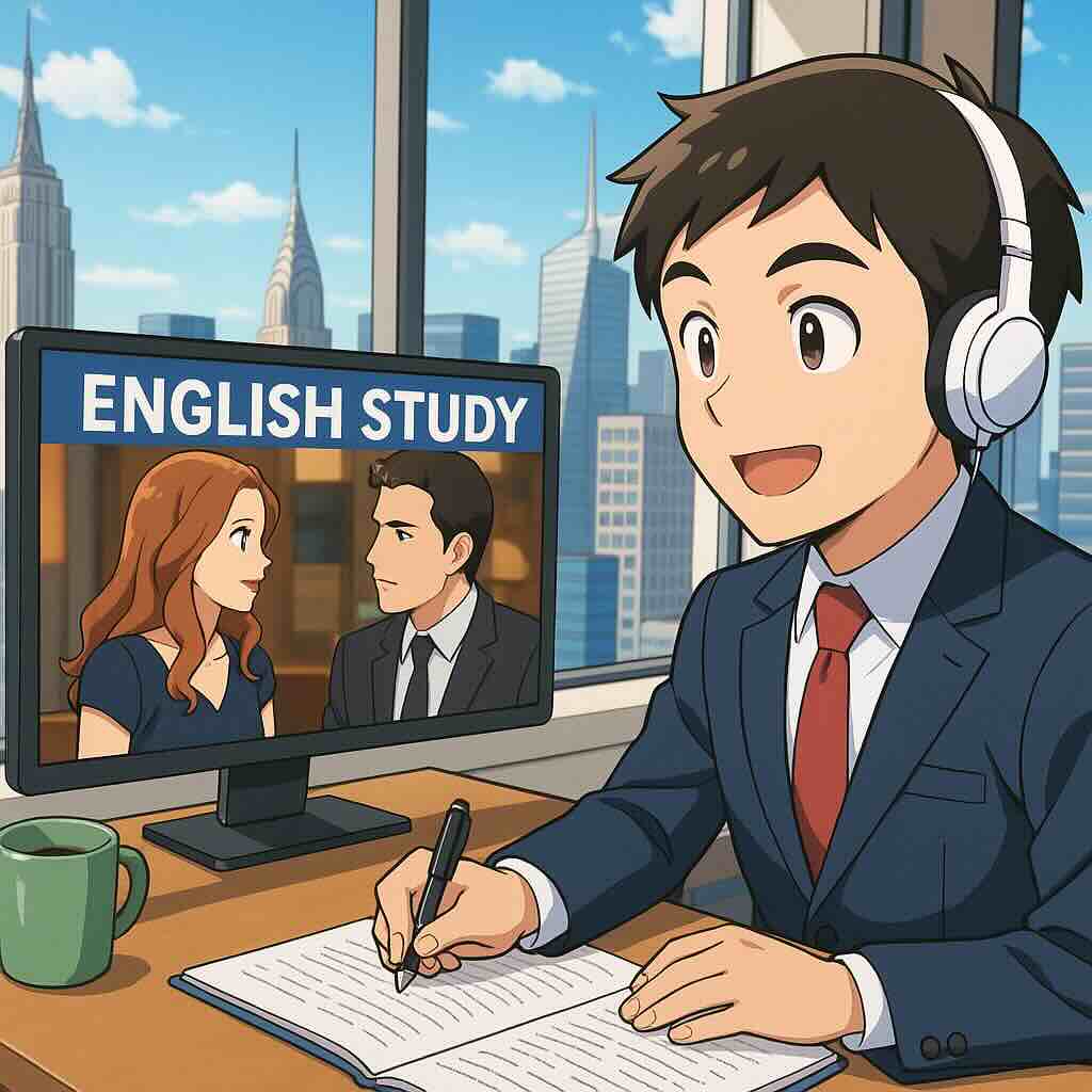 イマージョンにおすすめな英語動画6選を見ているビジネスマン