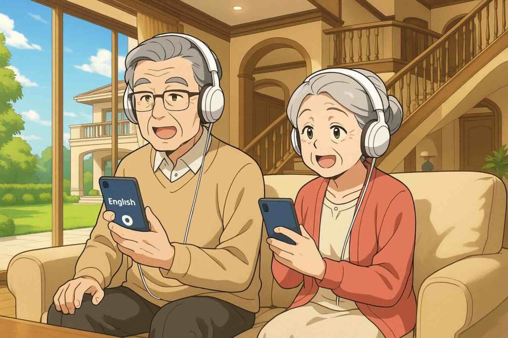 実際にシャドテンをやっていて効果を感じる老夫婦