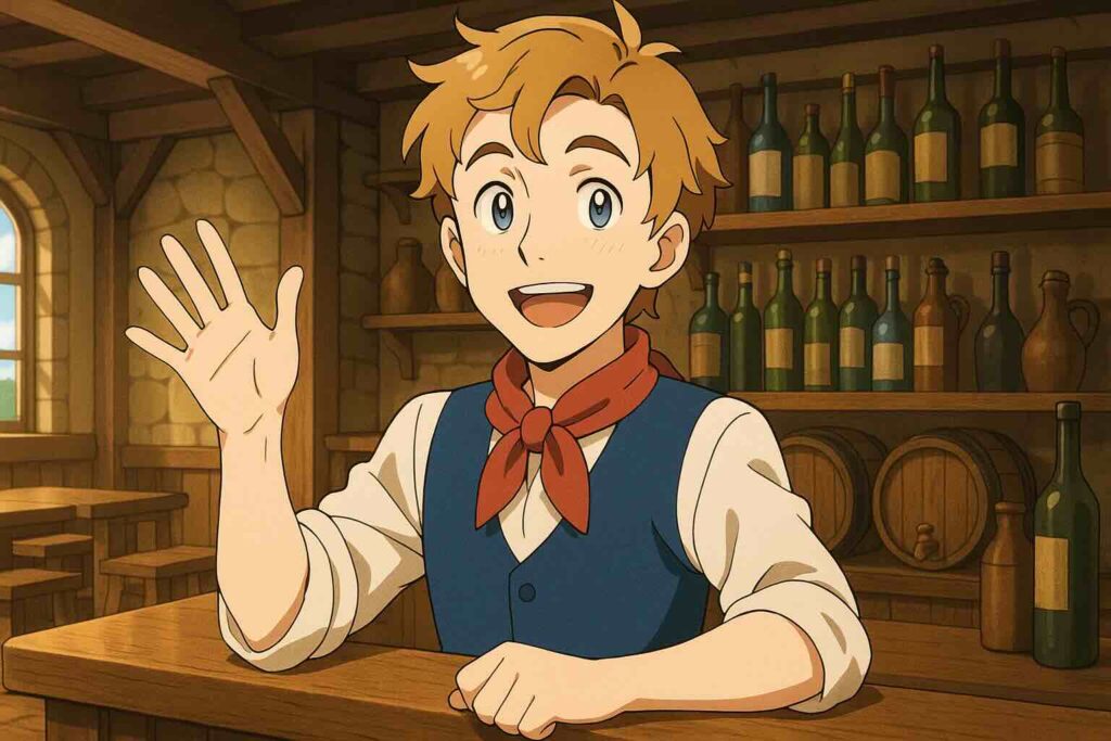 英会話を頑張っている男性