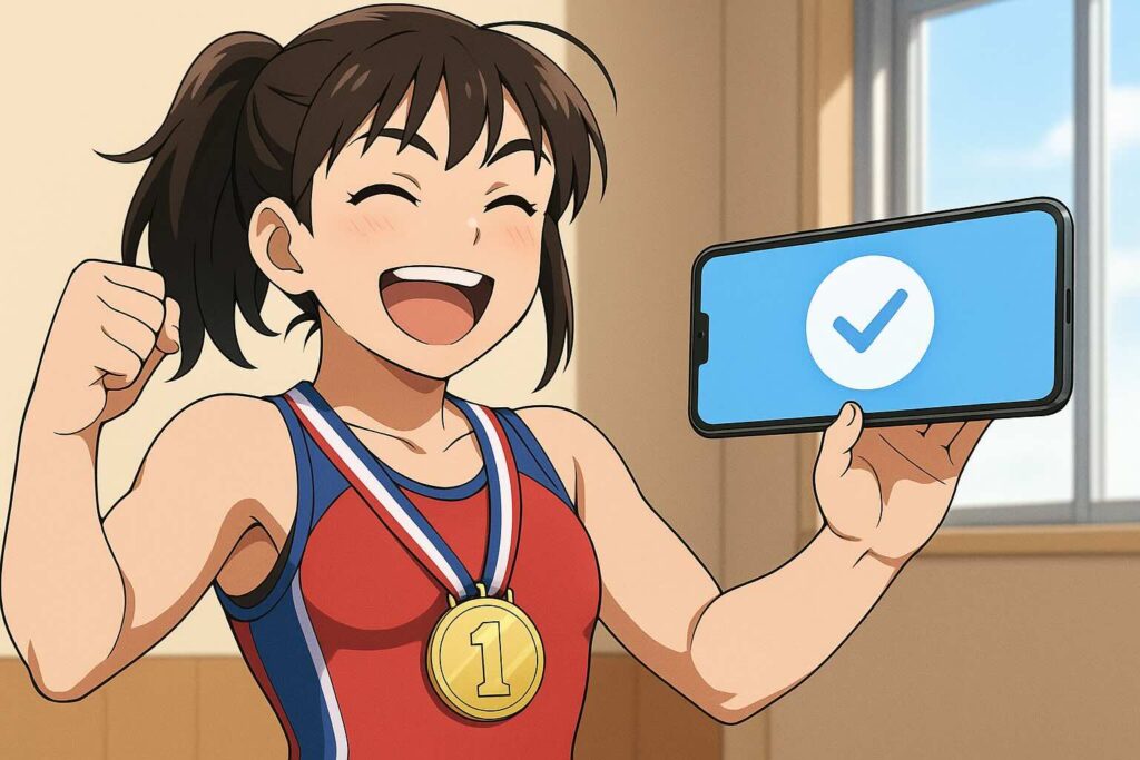 スピークバディの意味ある使い方をしている女子高生