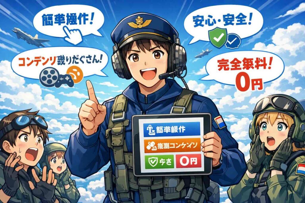 grammarlyの特徴を語る空軍兵