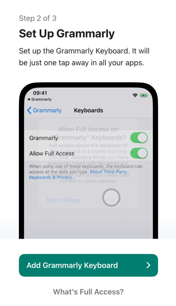 スマホにおけるgrammarlyの始め方5