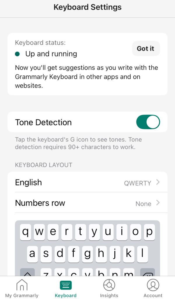 keyboard settingの使い方