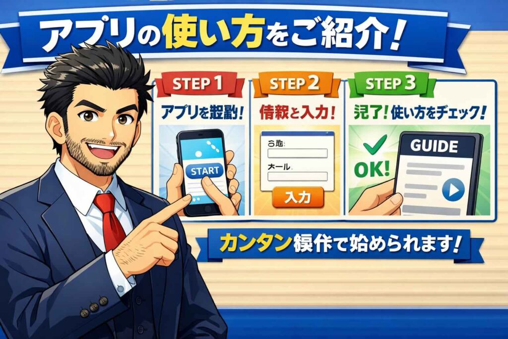 TOEFLスピーキング対策アプリの効果的な使い方を解説する男性