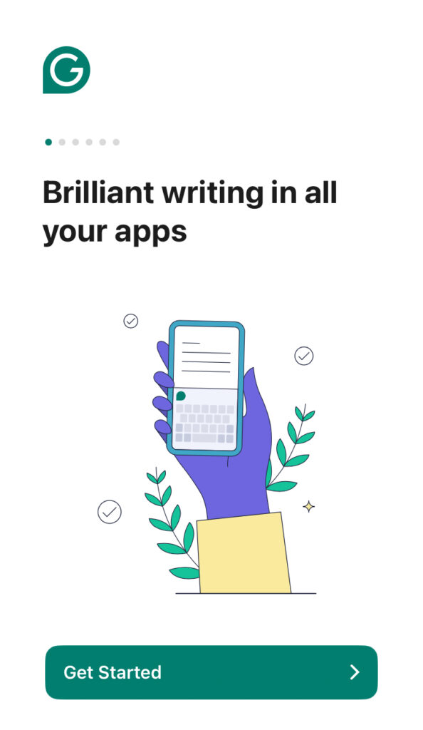 スマホにおけるgrammarlyの始め方1