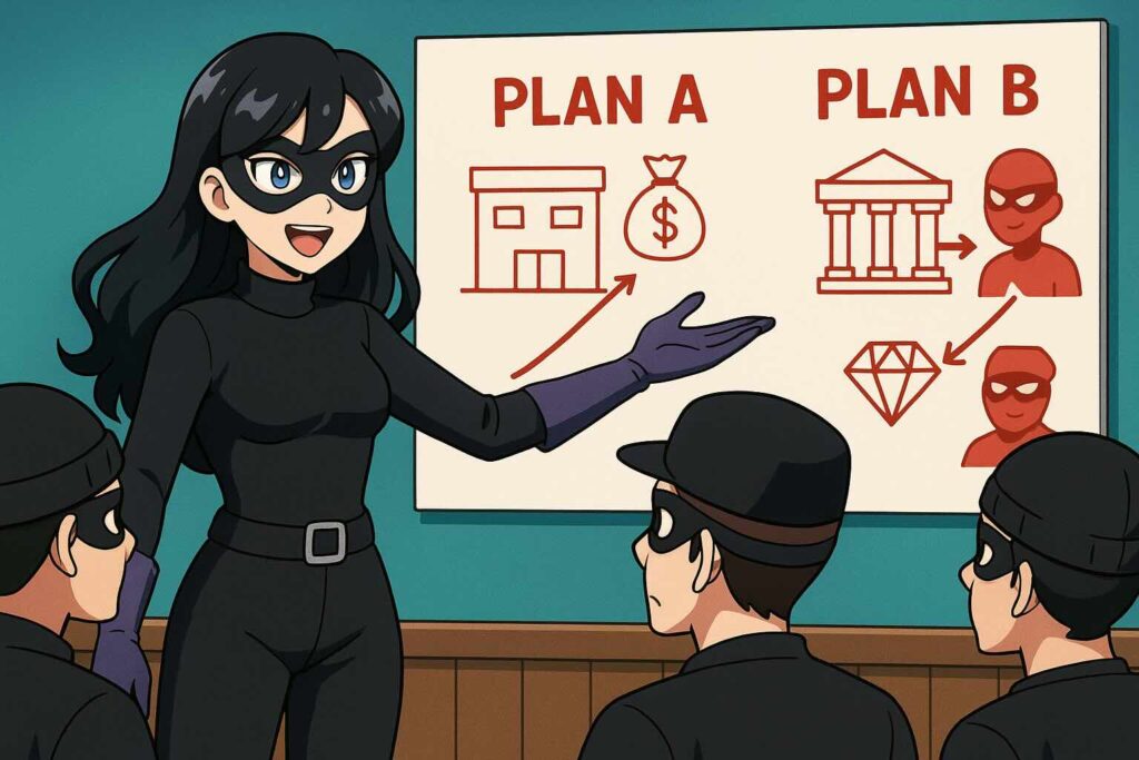 ハロートークの無料プランの注意点を説明する女性