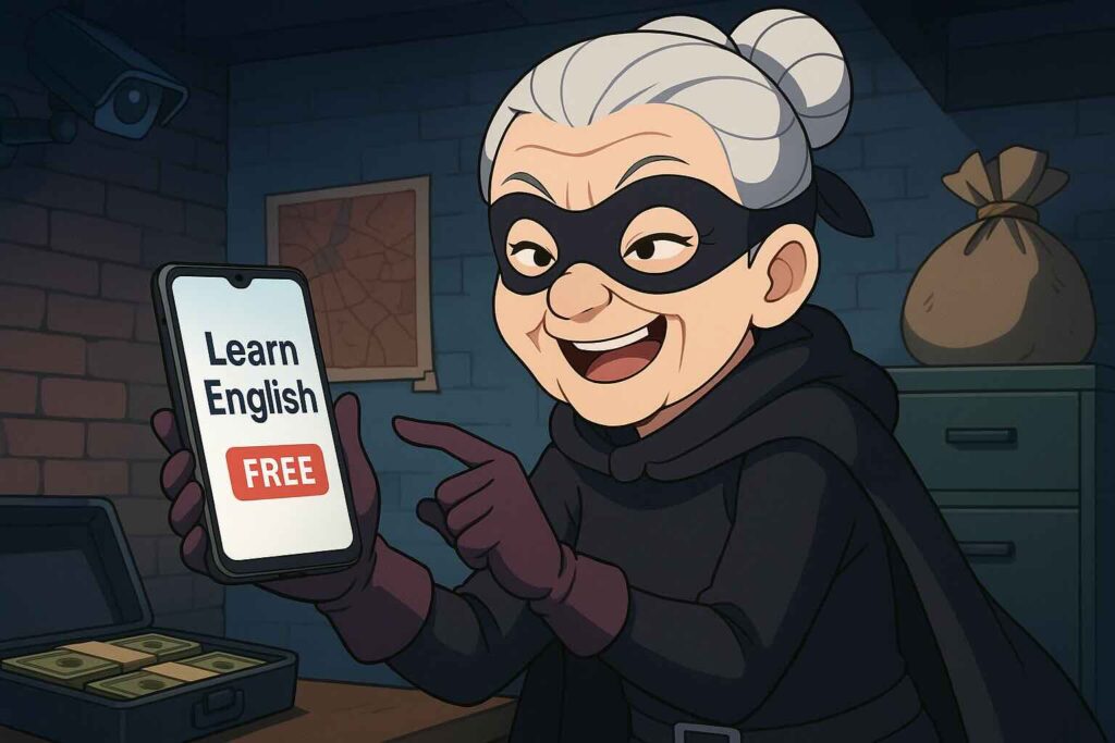 ハロートークの無料プランをやっているおばあちゃん