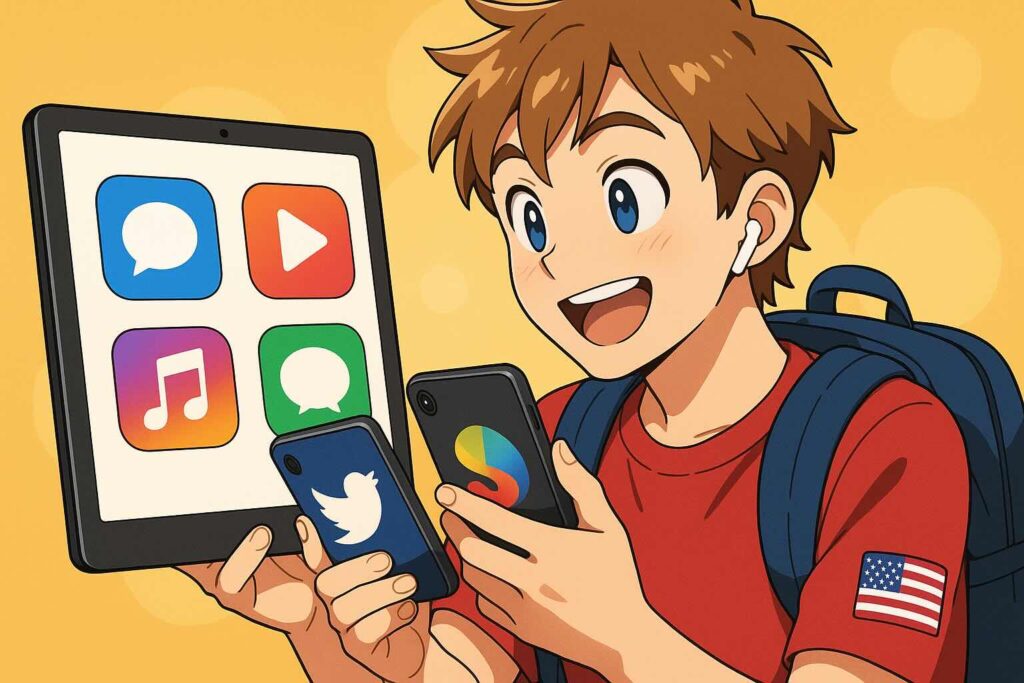 Santa TOEFLと競合アプリを比べている留学生