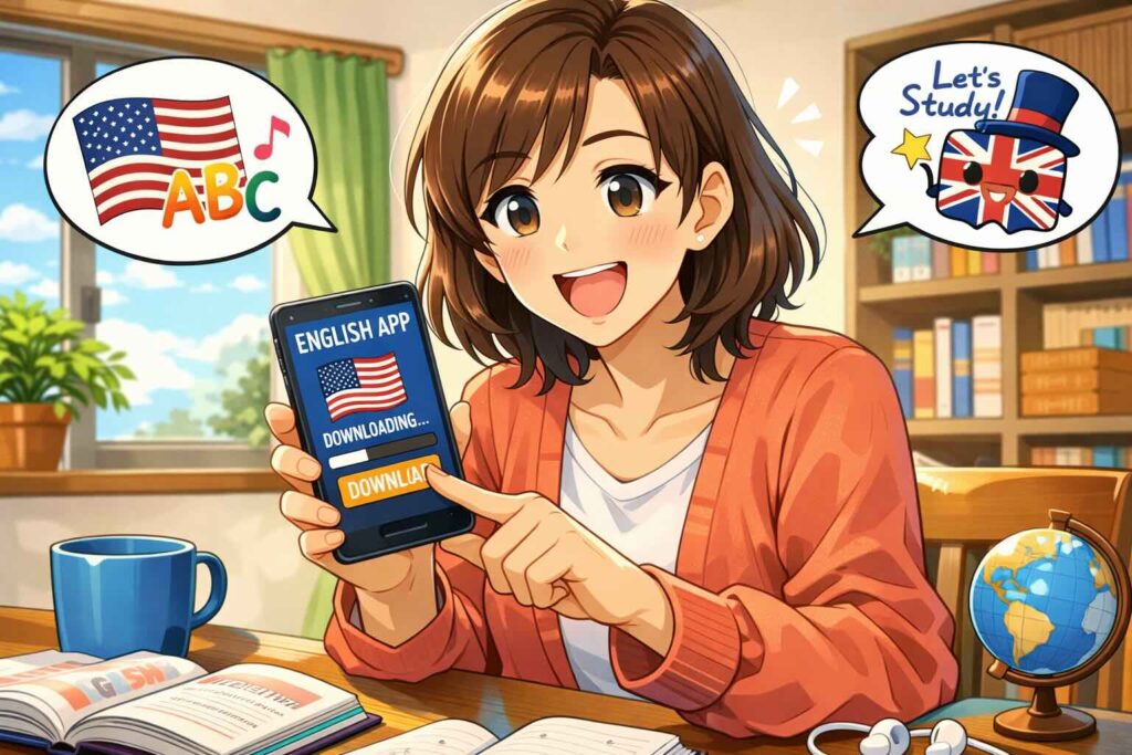 スマホにおけるgrammarlyの始め方を学ぶ主婦