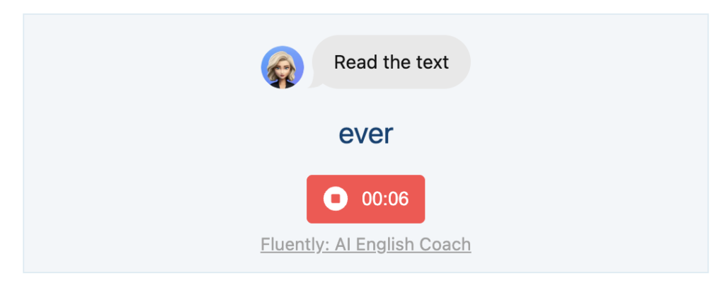 YouGlishの発音の録音とAI添削