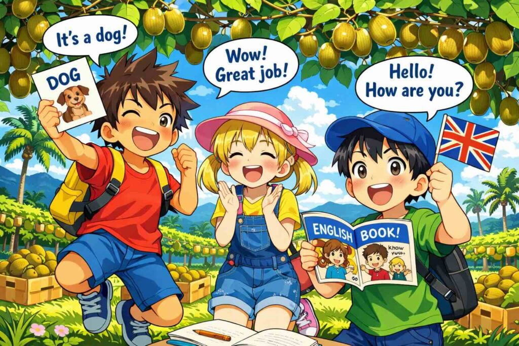 英会話を勉強する子供たち