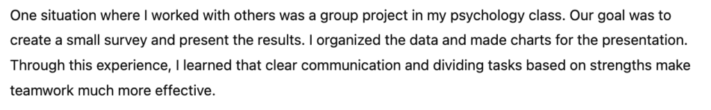 Santa TOEFLのスピーキングのinterveiwのhigh scoring answer例