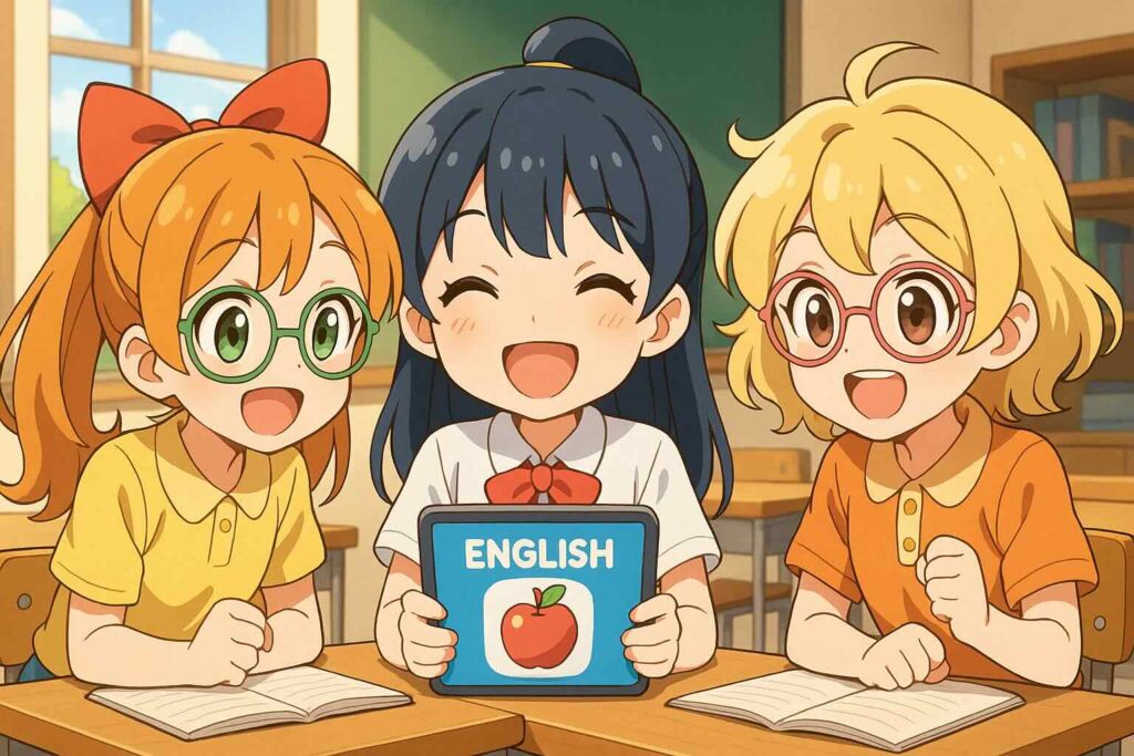 tanzamをやってみた感想を述べる少女たち