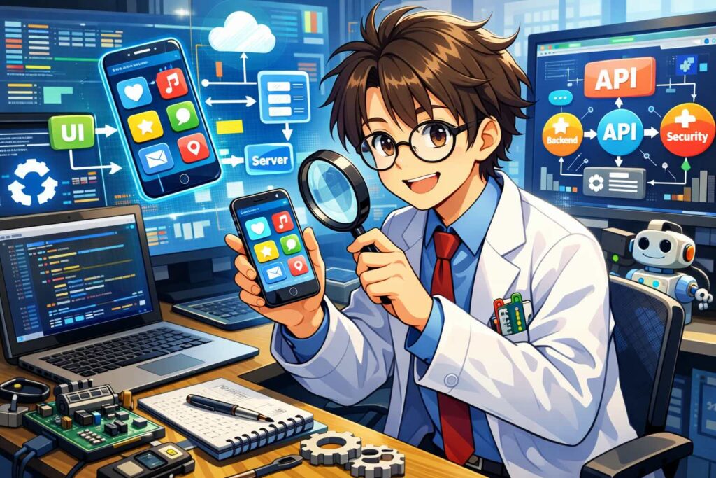 音読メーターの仕組みを調べる博士