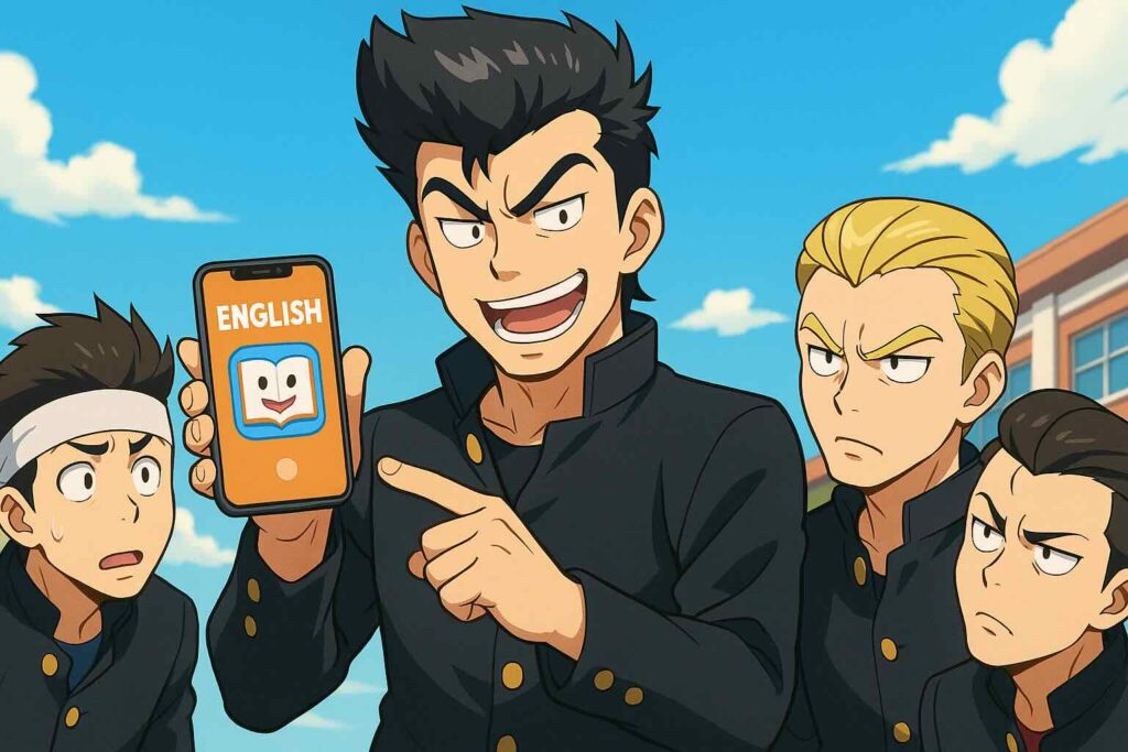 YouGlishについて説明する親分