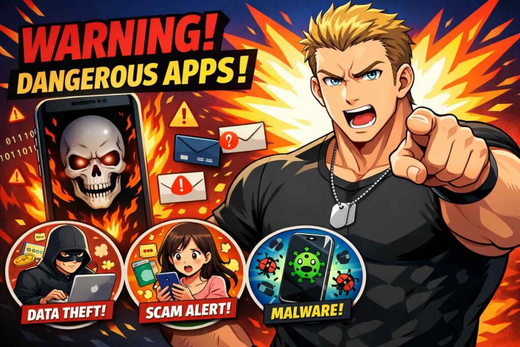 voicetubeの危険性を調べている男性