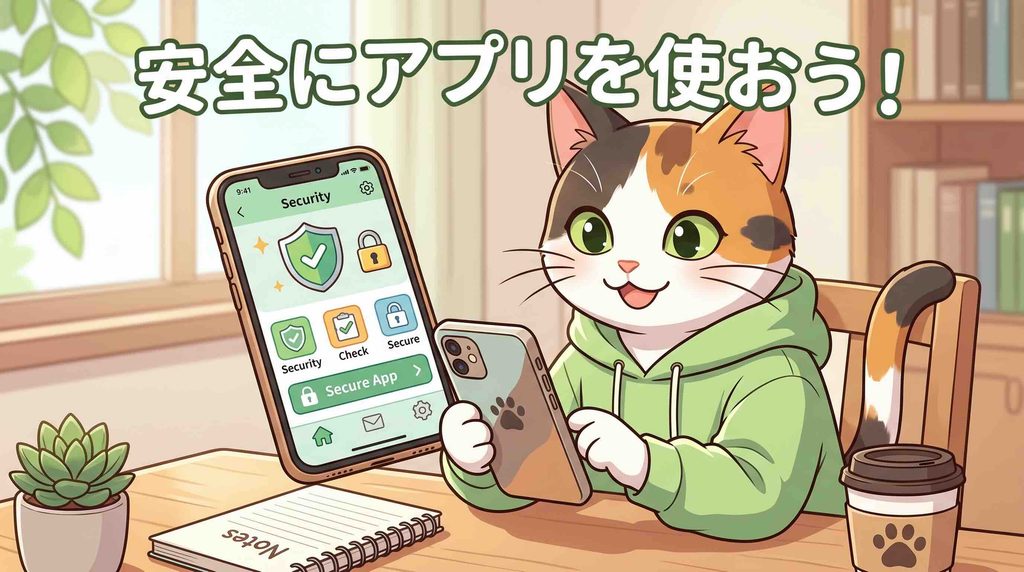 Grammarlyを安全に使うための5つの対策をする猫