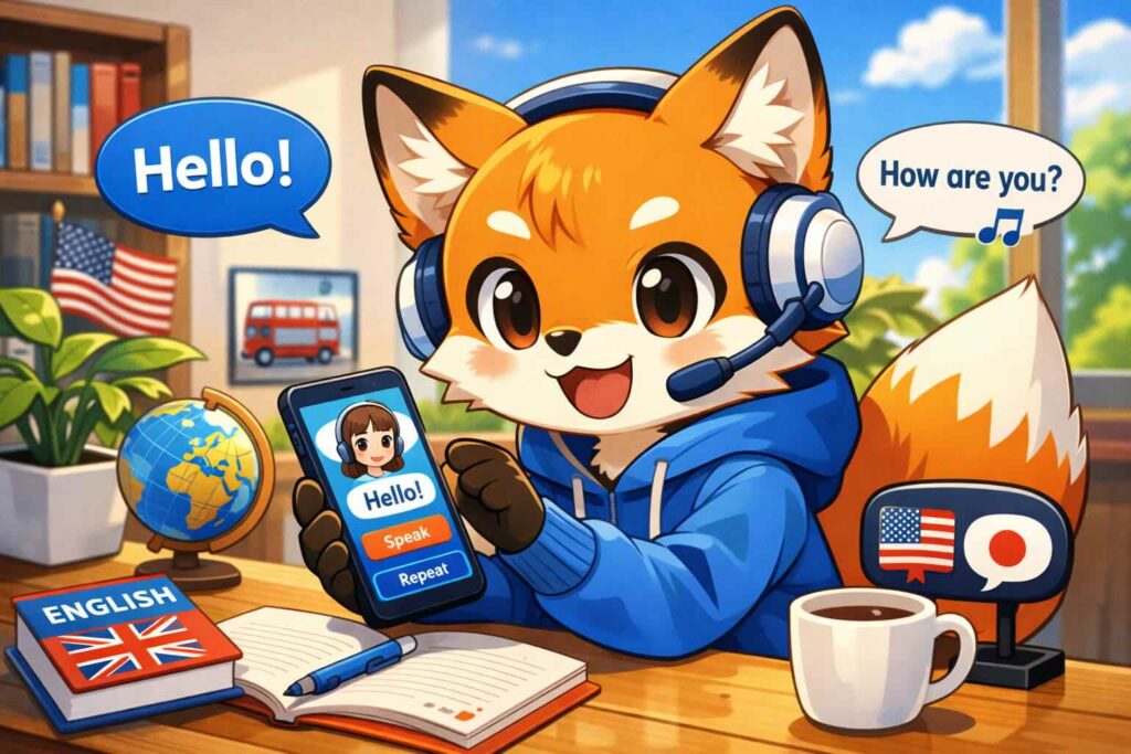 enja AIトークを試しているキツネ