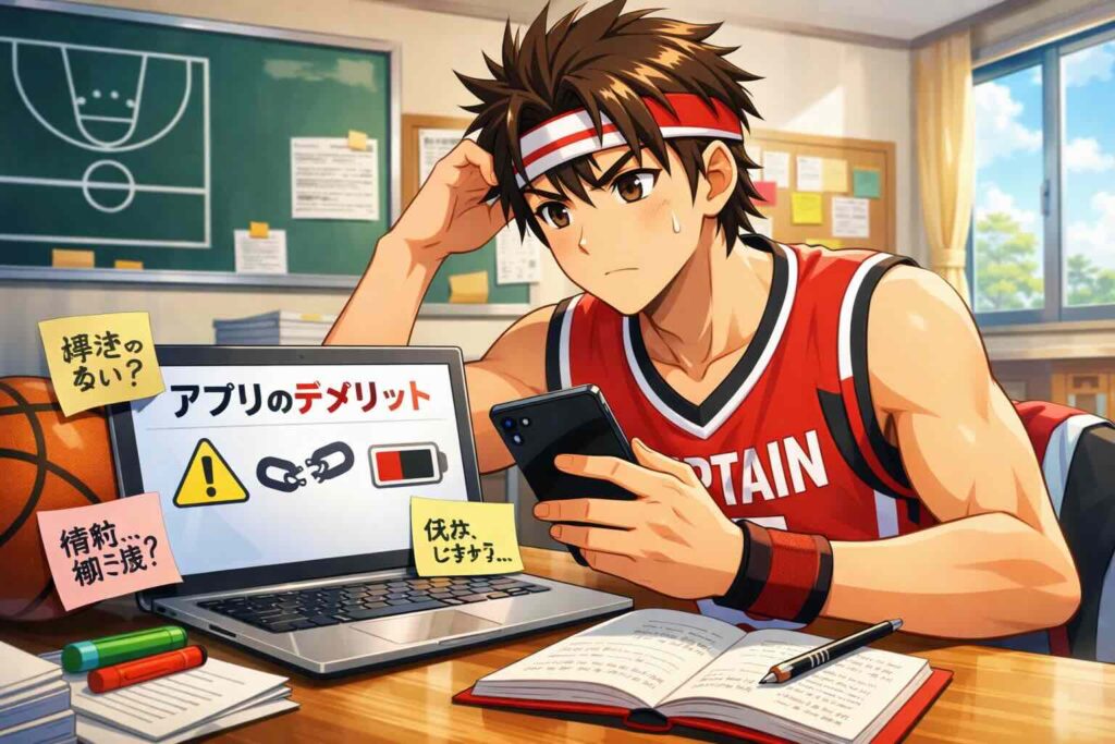 リスパスのデメリットを考えるバスケ部主将