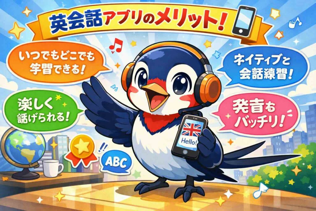 enja AIトークのメリットとデメリットを語るツバメ