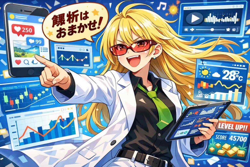 他のアプリと発音博士を比較している博士