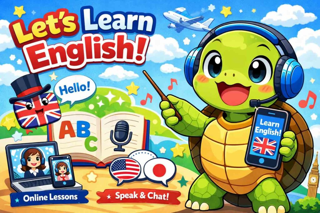 enja AIトークを説明するカメ