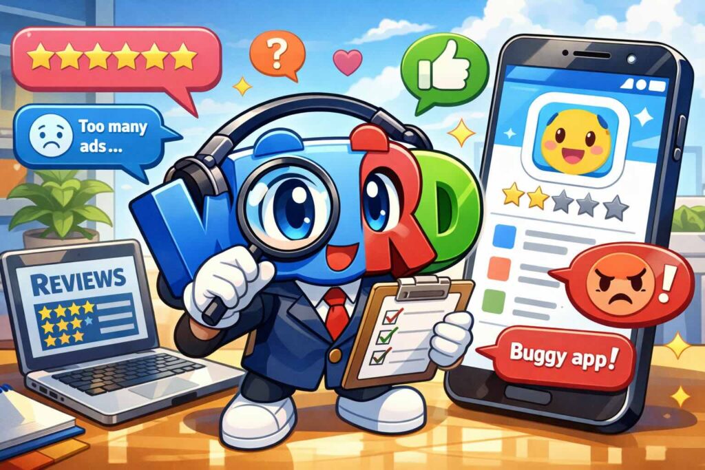 Lingvistの評判や口コミを調べるマスコット