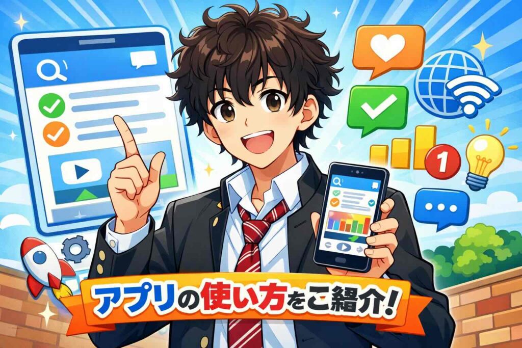 enhackについて解説する高校生