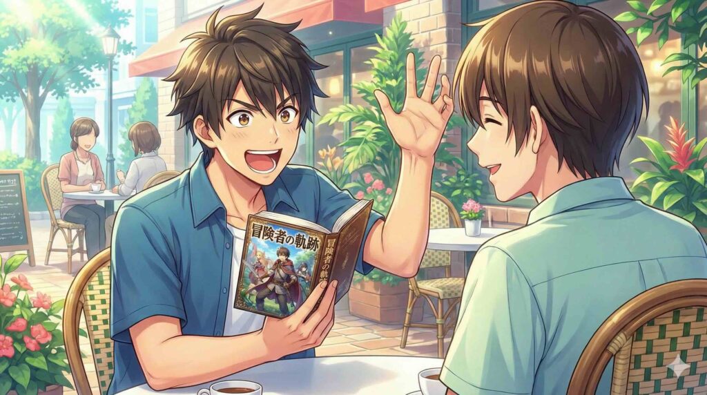 英語のハノン初級を試してみた感想を語る男性