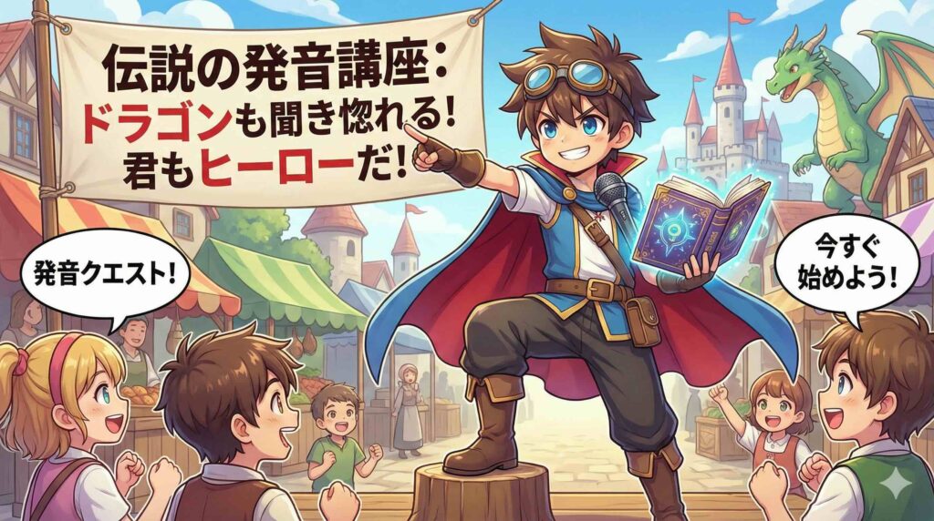 発音マスタークラスをおすすめする少年