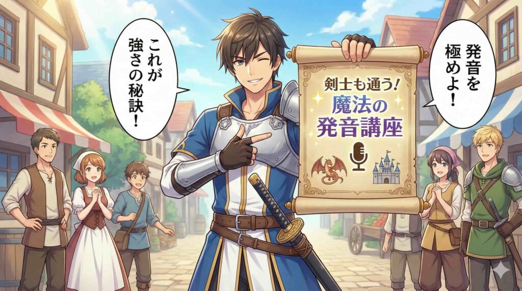 発音マスタークラスがおすすめな人とそうでない人を説明する男性