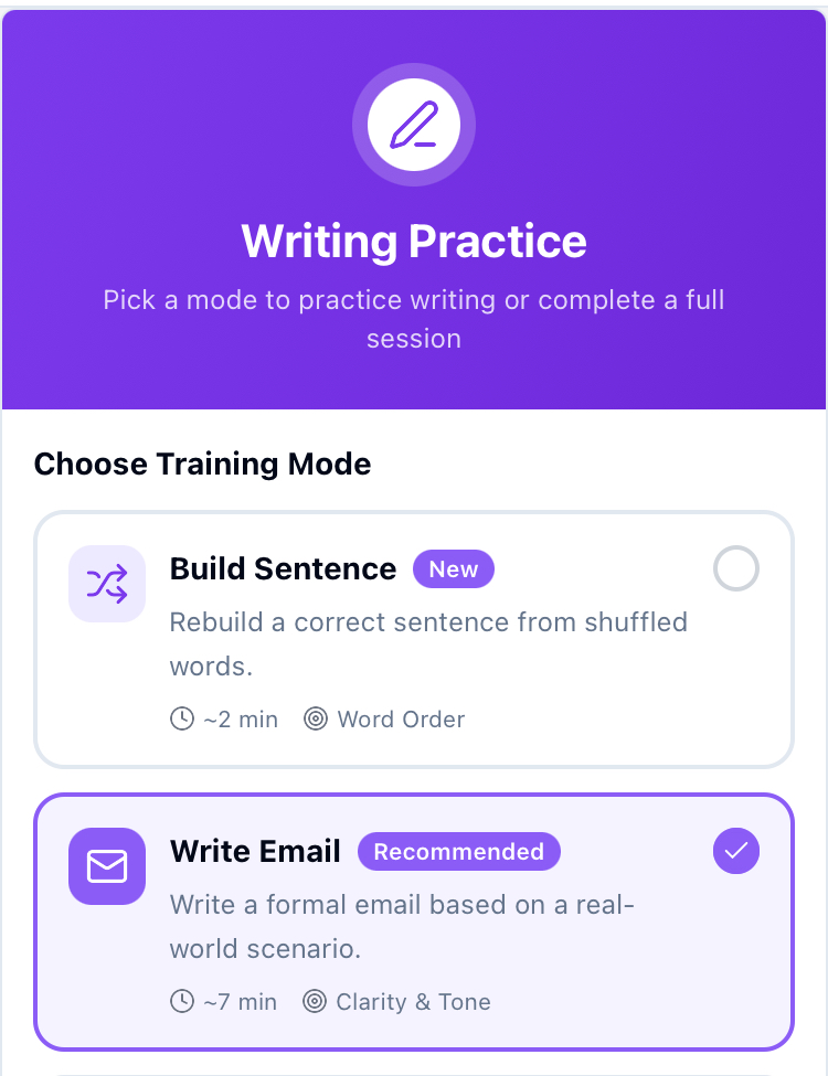 LinguaTOEFLのスピーキング様子