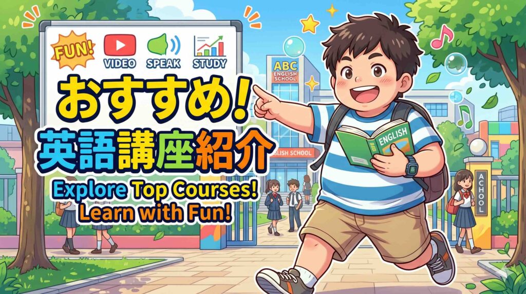おすすめなUdemy英語学習講座を比較している少年
