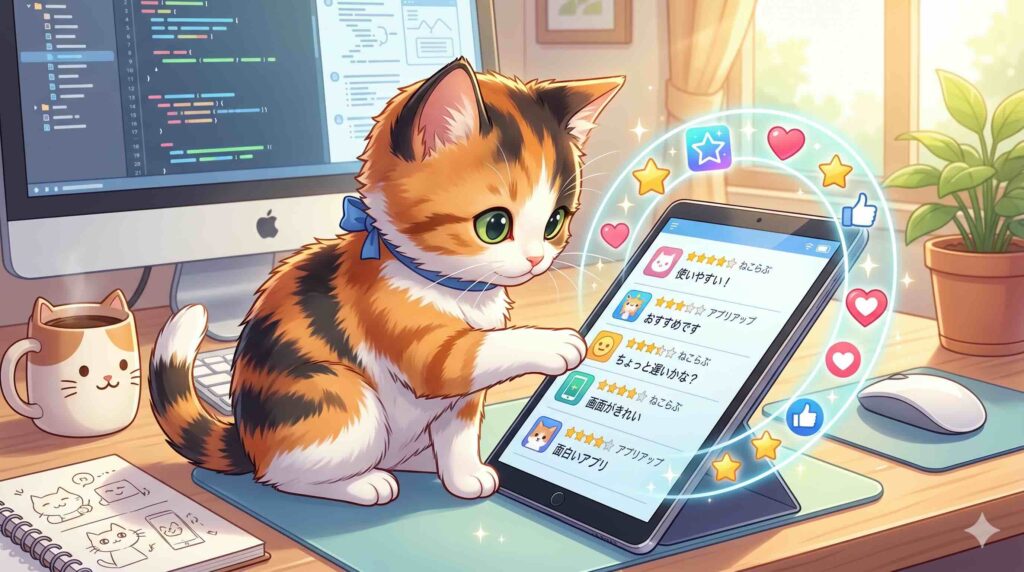 ELSA Speakの利用者は初心者が多いのか調べているネコ
