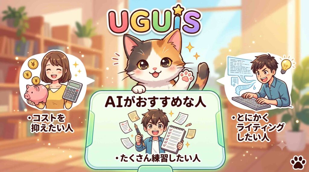 UGUIS. AIがおすすめな人を紹介する子猫