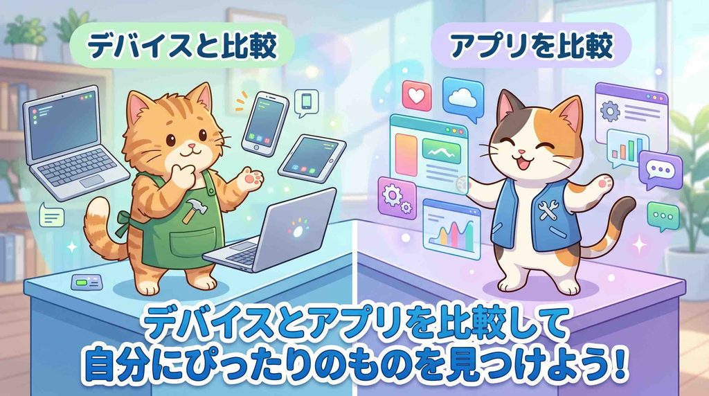 ポケトークとポケトークアプリの違いを考える猫