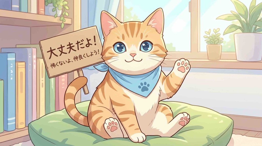 Papagoは危険なアプリではないと話すねこ