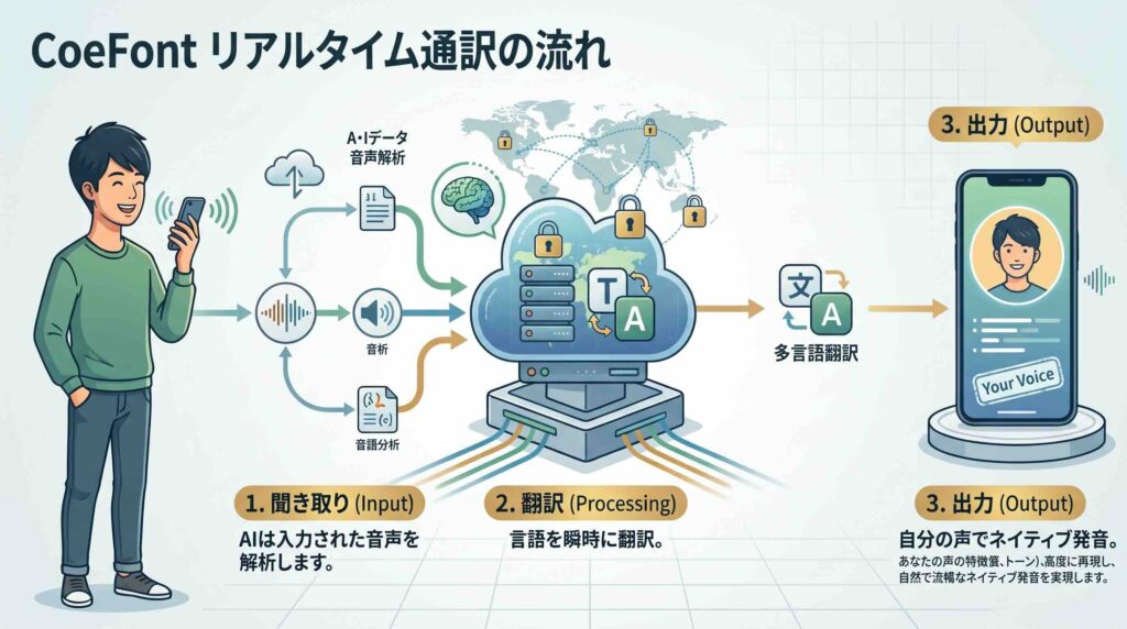 CoeFont通訳のイメージ