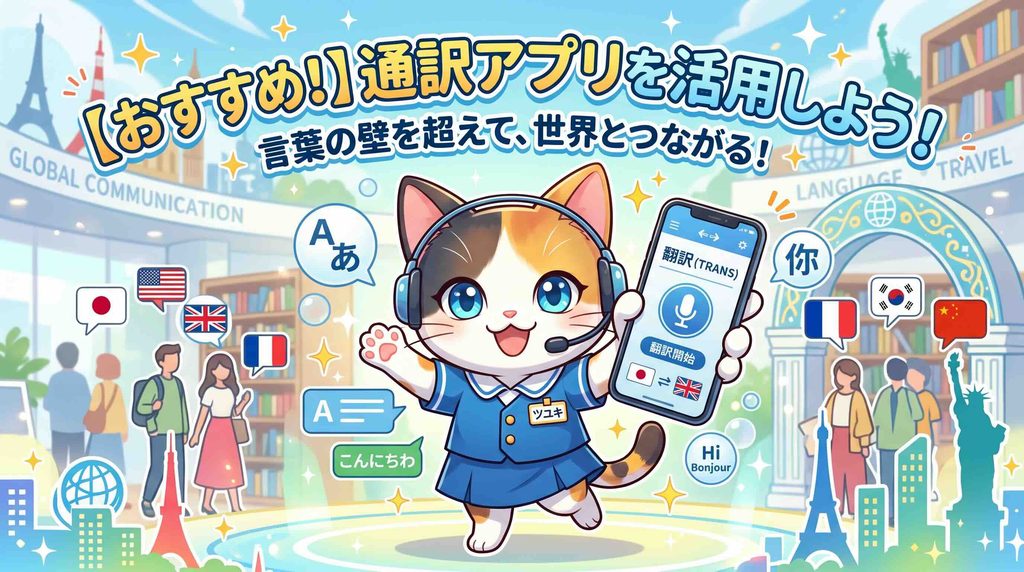 ポケトークアプリがおすすめな人とそうでない人を紹介する猫