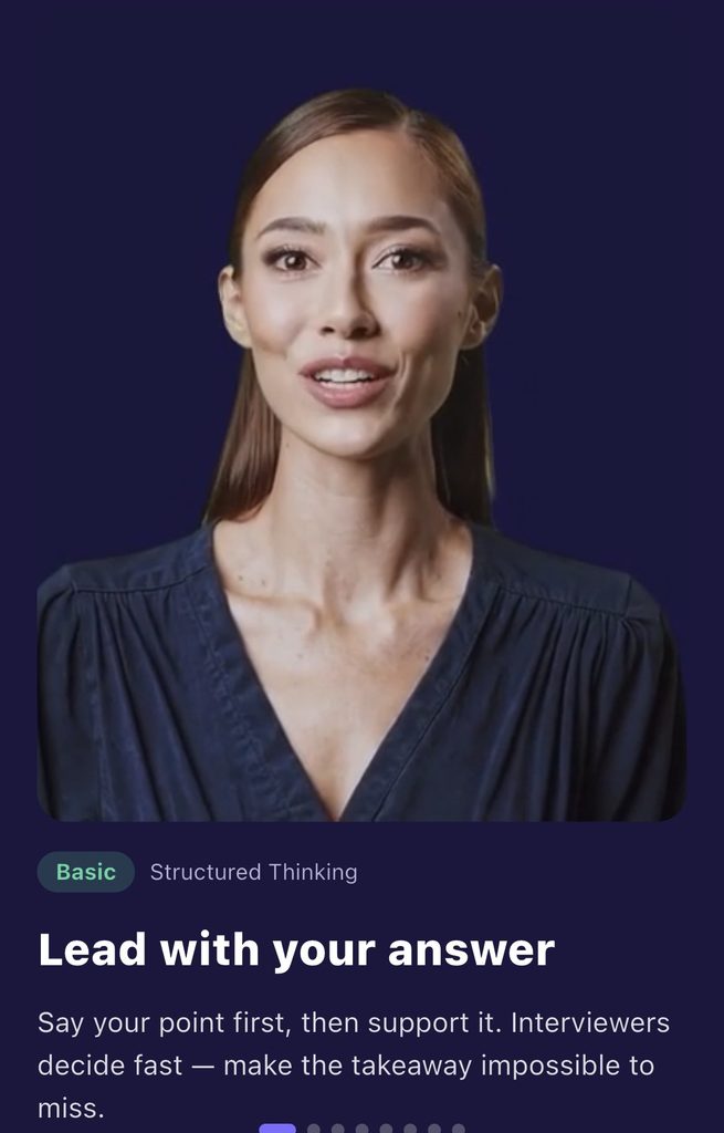 ELSA Speak Professionalのチュートリアル様子
